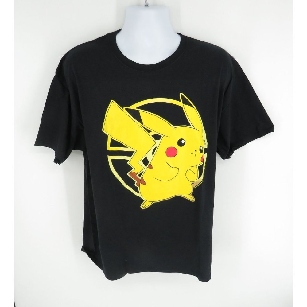 Pokemon Graphic Men's T-Shirt Pikachu Black XL NWOT